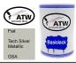 Preview: Fiat, Tech Silver Metallic, GSA: 500ml Lackdose, von ATW Autoteile West.